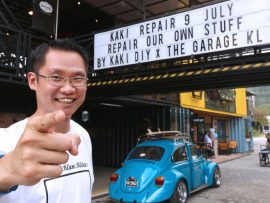 Johnson Lam founder of KakiDIY during KakiRepair launch