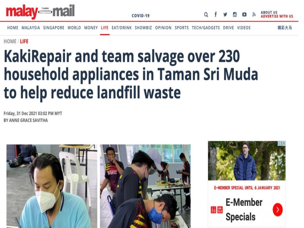 KakiRepair on MalayMail