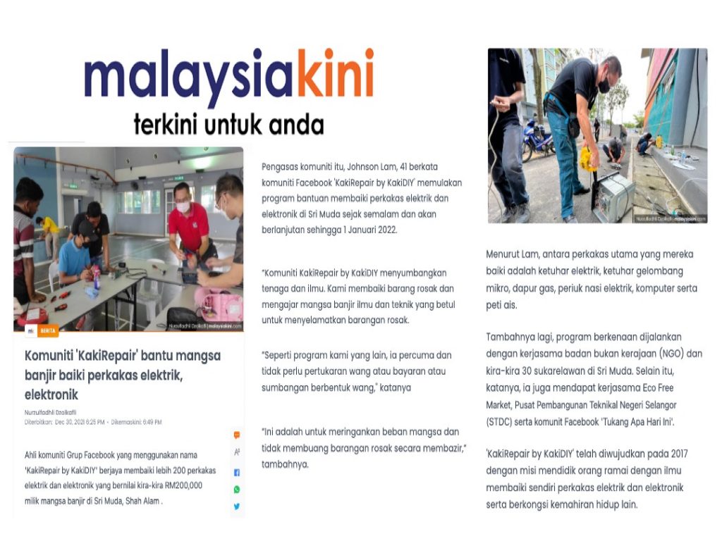 KakiRepair on Malaysia Kini