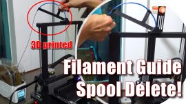 3D printed Filament Guide! STOP WOBBLE + Change Spool location!